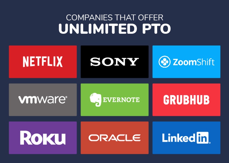 what companies offer unlimited PTO