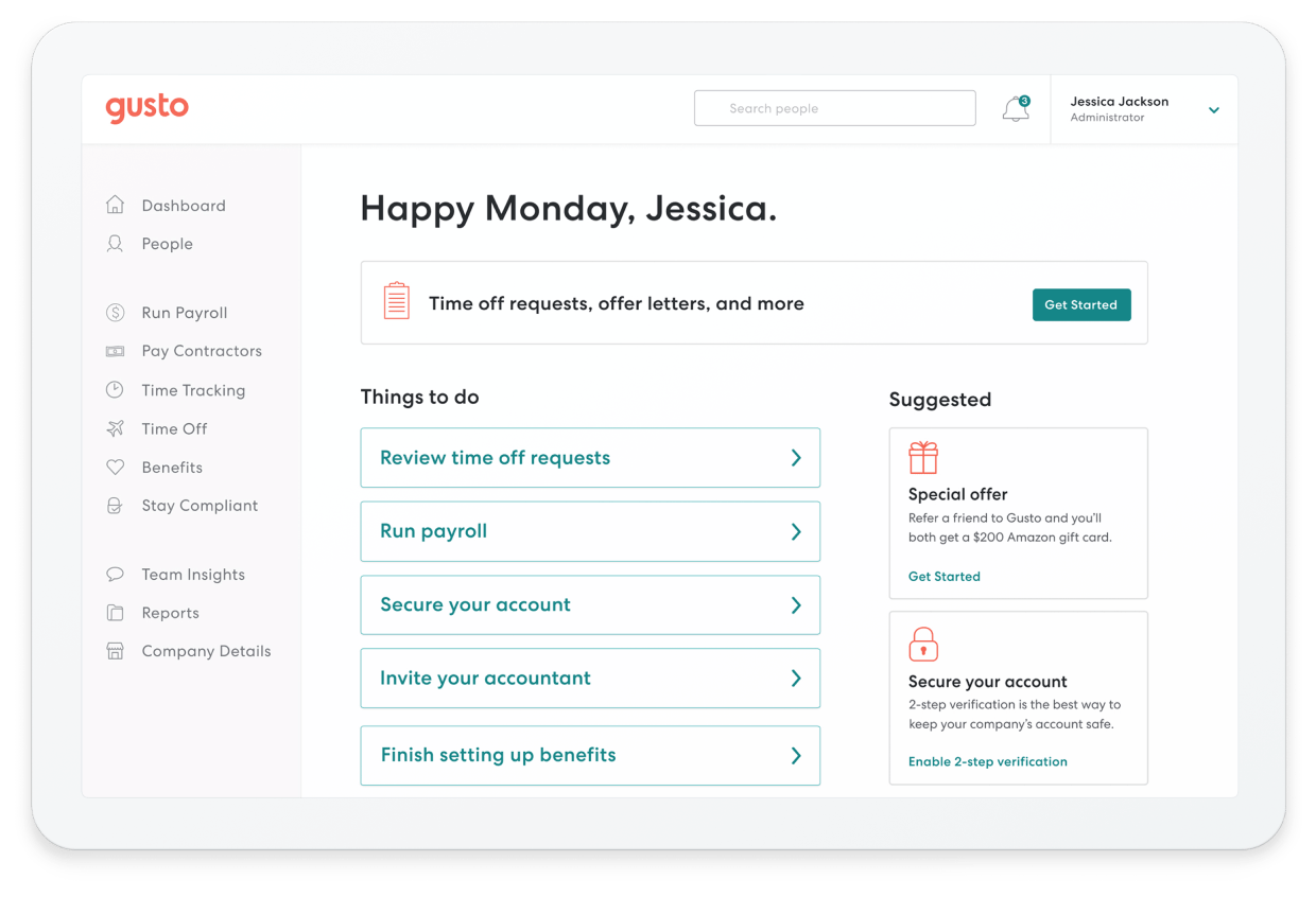 Payroll Software — Gusto