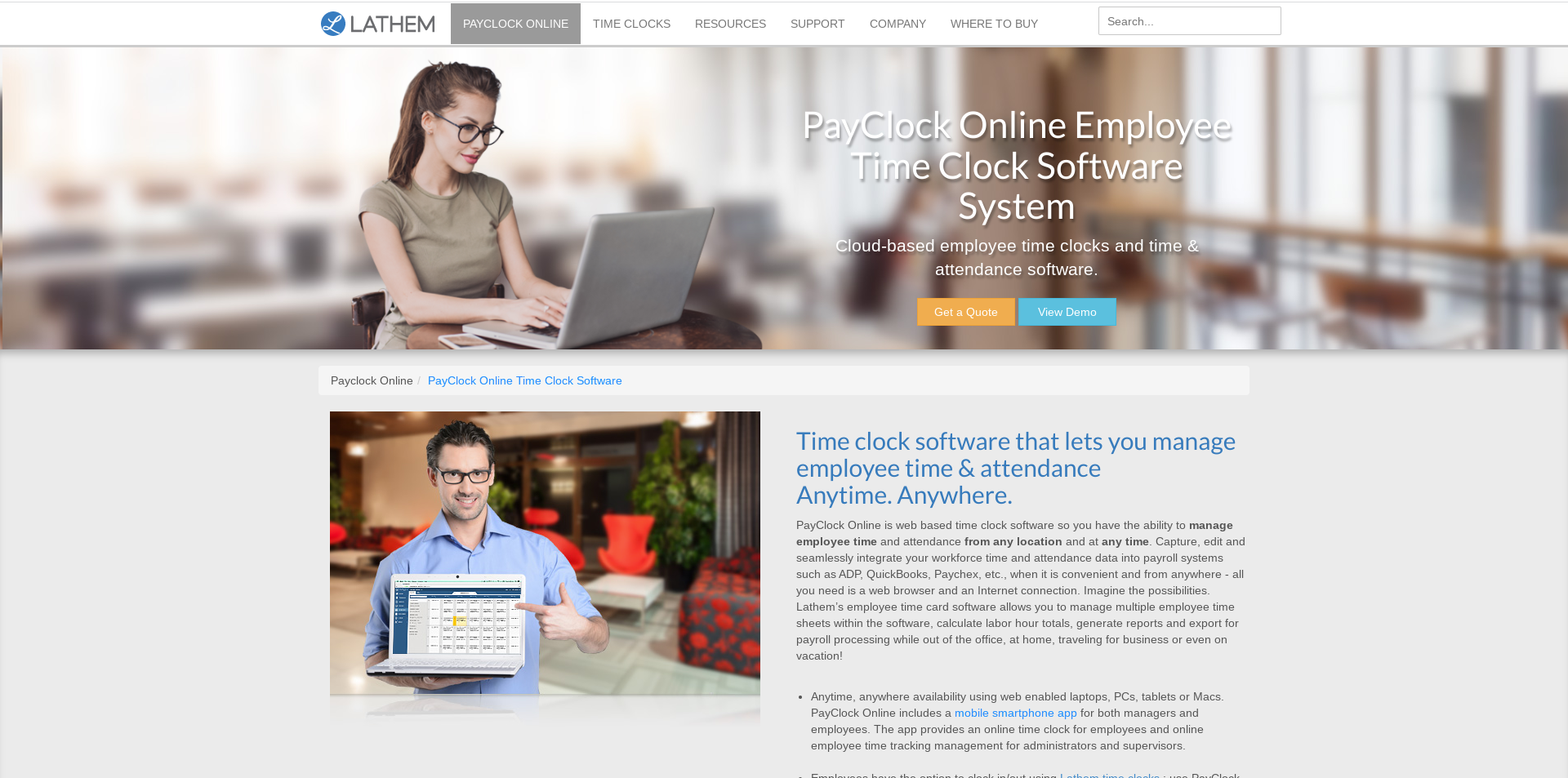 Lathem - employee time clocks for small business