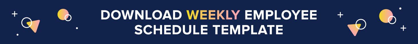 weekly schedule template button