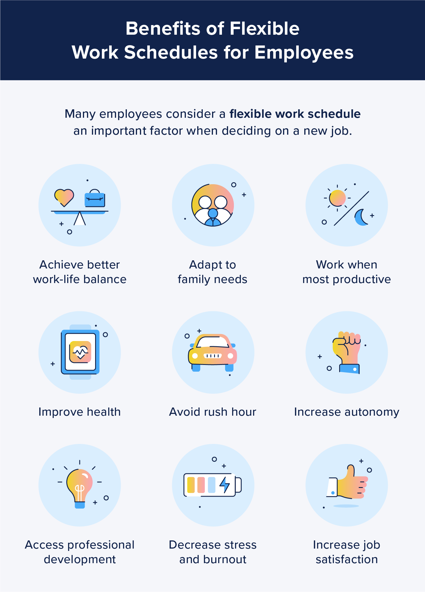 benefits of flexible work schedules for employees.