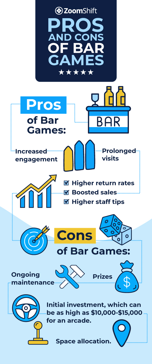pros and cons of bar games